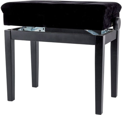 Gewa 130500 Piano Bench Deluxe Compartment Black Matt 0