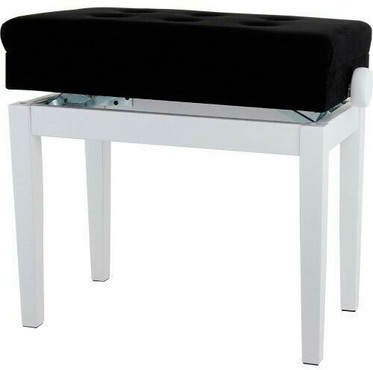 Gewa 130520 Piano Bench Deluxe Compartment White Matt 0