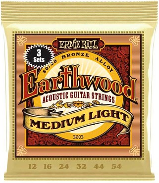 Ernie Ball 3003 Earthwood 80/20 Bronze Medium Light (12-54) 0
