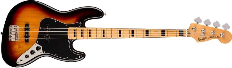 Fender Squier Classic Vibe 70s Jazz Bass Maple 3-Color Sunburst 0