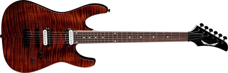 Dean Modern 24 Select Flame Top Tiger Eye MD24 FM TGE 0