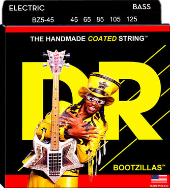 DR Bass Bootsy Collins Bootzillas BZ5-45 Medium 5-String (45-125) 0