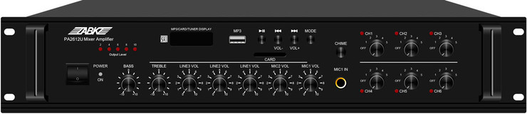 ABK PA2612U 6 Zones Paging and Music Mixer Amplifier 0
