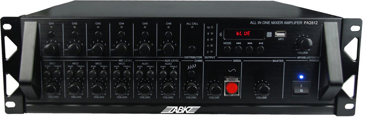 ABK PA2812 6 Zones Paging/USB/Bluetooth Mixing Amplifier 2