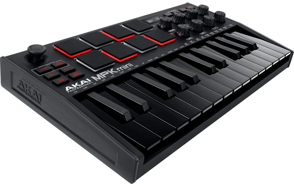 DTM・DAW AKAI Professional MPK mini Black Akai MPK Mini MK3 Black миди клавиатура, 25 клавиш купить в Москве