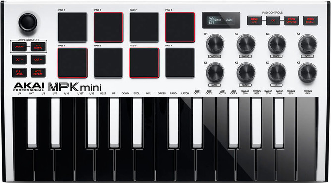 Akai MPK Mini MK3 White 0