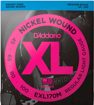 D'Addario EXL170M Light Medium Scale (45-100) 0