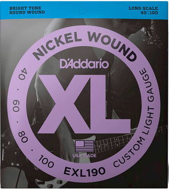 D'Addario EXL190 Custom Light Long Scale (40-100) 0