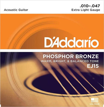 D'Addario EJ15 Phosphor Bronze Extra Light (10-47) 0