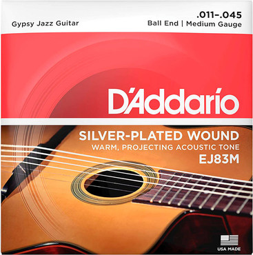 D'Addario EJ83M Gypsy Jazz Ball End Medium (11-35) 0