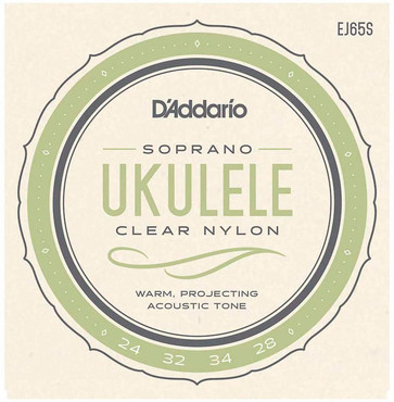 D'Addario EJ65S Pro-Arte Custom Extruded Ukulele Soprano 0