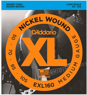 D'Addario EXL160 Nickel Wound Bass Medium (50-105) 0