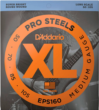 D'Addario EPS160 Bass ProSteels Medium (50-105) 0