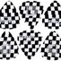 Planet Waves 1CCB4-10 Checkerboard Celluloid Medium 1
