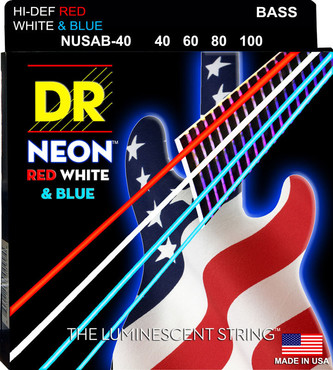 DR Bass Neon USA Flag NUSAB-40 Light (40-100) 0