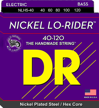 DR Bass Nickel Lo-Riders NLH5-40 Light 5-String (40-120) 0
