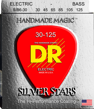 DR Bass Silver Stars SIB6-30 Medium 6-String (30-125) 0