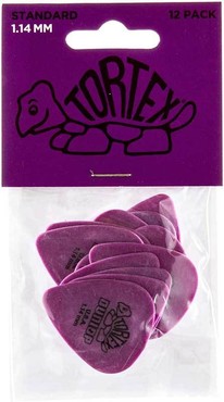 Dunlop 418P114 Tortex Standard Purple 12 Pack 0