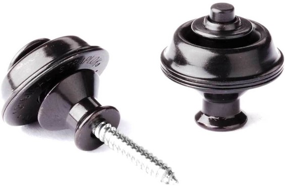 Dunlop SLS1033BK Straplok Dual Design Black Oxide 0