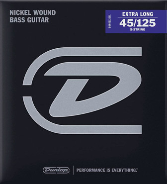 Dunlop DBN45125XL Nickel Wound Extra Long Scale (45-125) 0