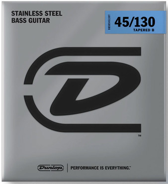 Dunlop DBSBS45130T Super Bright Stainless Steel Tapered (45-130) 0