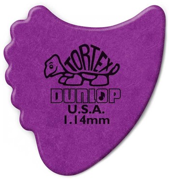 Dunlop 414R114 Tortex Fin 72 Pack 1