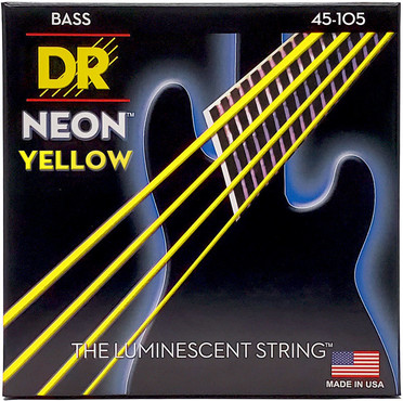 DR Bass Neon Yellow NYB-45 Medium (45-105) 0