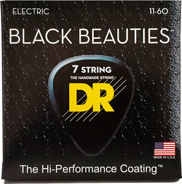 DR Black Beauties BKE7-11 Extra Heavy 7-String (11-60) 0