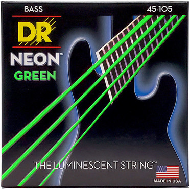 DR Bass Neon Green NGB-45 Medium (45-105) 0