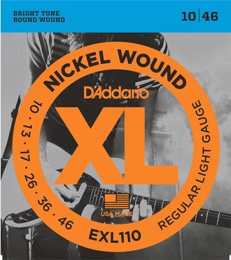 D'Addario EXL110 Nickel Wound Regular Light (10-46) 3 Pack 0