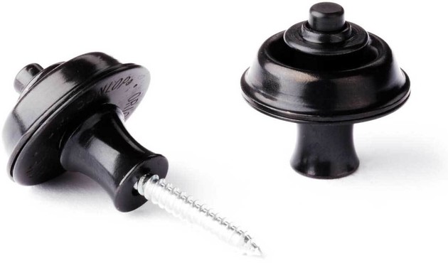 Dunlop SLS1103BK Straplok Original Black Oxide 0