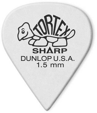 Dunlop 412R150 Tortex Sharp White 72 Pack 0