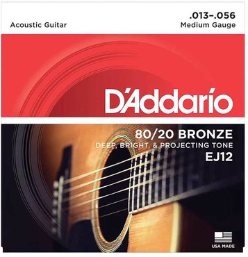 D'Addario EJ12 80/20 Bronze Medium (13-56) 0