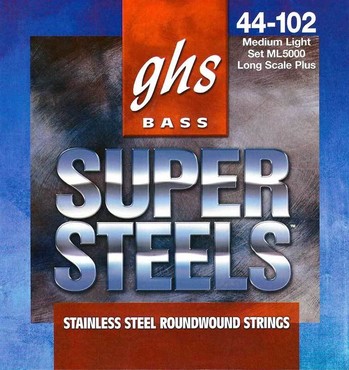 GHS Bass Super Steels Medium Light ML5000 (44-102) 0