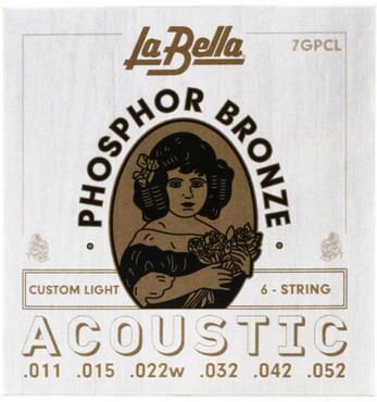 La Bella Acoustic Phosphor Bronze Custom Light 7GPCL (11-52) 0