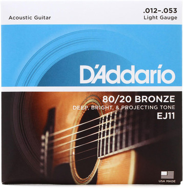 D'Addario EJ11 80/20 Bronze Light (12-53) 0