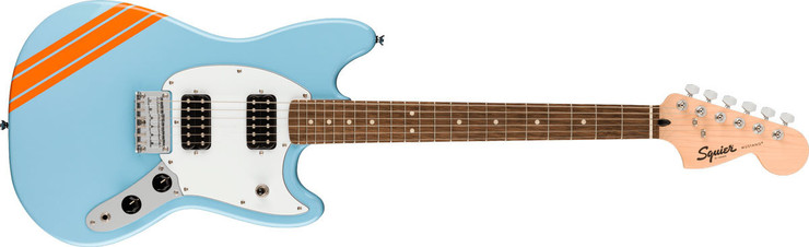 Fender Squier Bullet Mustang HH Competition Daphne Blue 0