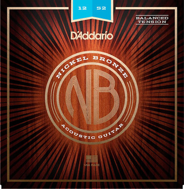D'Addario NB1252BT Nickel Bronze Balanced Tension Light (12-52) 0