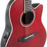Ovation Applause AB24II-2S Balladeer Cutaway Ruby Red Satin 8