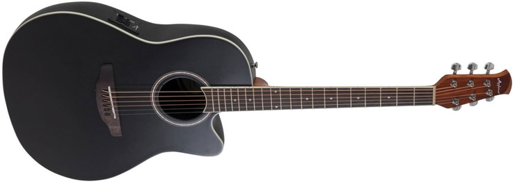 Ovation Applause AB24II-5S Balladeer Cutaway Black Satin 0