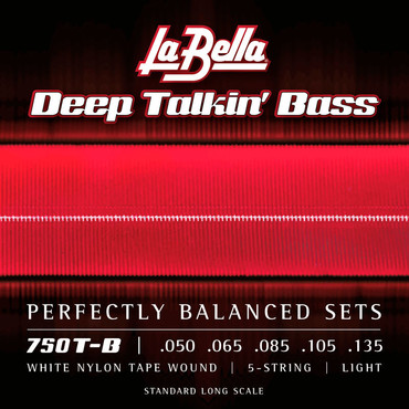 La Bella 750T-B Deep Talkin' Bass White Nylon Tape (50-135) 0