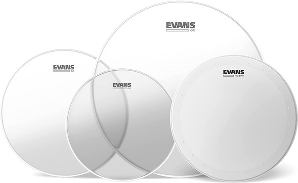 Evans G2 Clear Rock Pack EPP-G2HDD-R 0