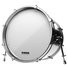Evans EQ3 Resonant No Port Smooth White Bass BD20RSW-NP 1