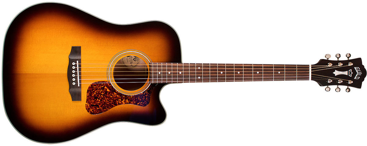 ギルドD140ce Guild D-140CE Antique Sunburst электроакустическая гитара купить в