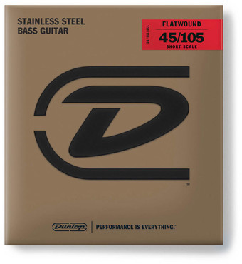 Dunlop DBFS45105S Stainless Steel Flatwound Short Scale (45-105) 0