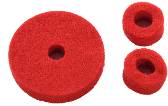 Ahead AWFRHH Red Wool Cymbal Felts Hi-Hat Pack 0