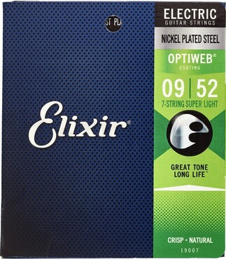Elixir Optiweb 19007 7-String Super Light (9-52) 0