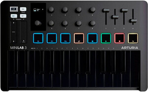 Akai MPK Mini Play миди клавиатура, 25 клавиш купить в Москве в