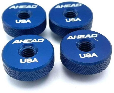 Ahead AHSN-BLU Speed Nuts Knurled 1