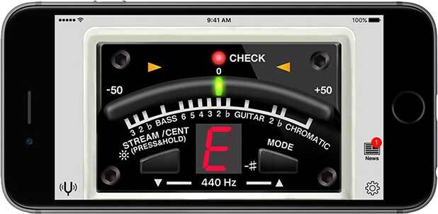 Приложение для смартфона: гитарный тюнер